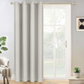 Yakamok Wide Thermal Blackout Patio Door Curtain Panel, Light Beige Grommet by Yakamok