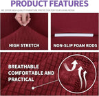 ZNSAYOTX Super Stretch Couch Cover Love Seat Sofa Covers - Image 4
