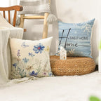 AVOIN colorlife Spring Saying Flowers Butterfly Bird Throw Pillow Covers - Image 5