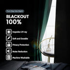 SimpleHome 100% Blackout Curtains - Image 2