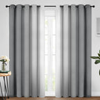 Yakamok Room Darkening Ombre Curtains 84 Inch Length, Light Blocking Grommet by Yakamok
