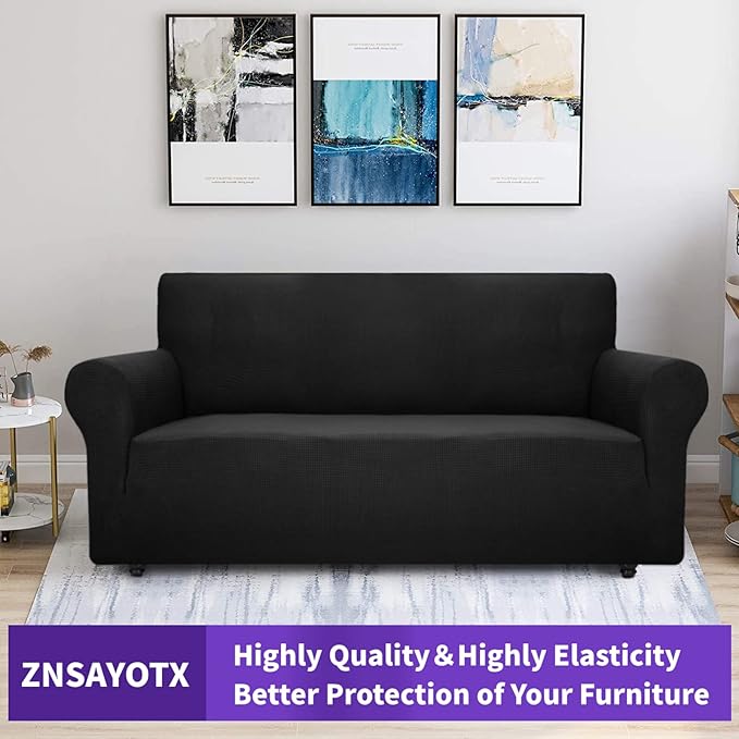 ZNSAYOTX Super Stretch Couch Cover Universal Sofa Covers - Image 5