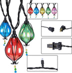 Vigdur Outdoor String Lights, 10FT Multicolor Patio String Lights Plug-in