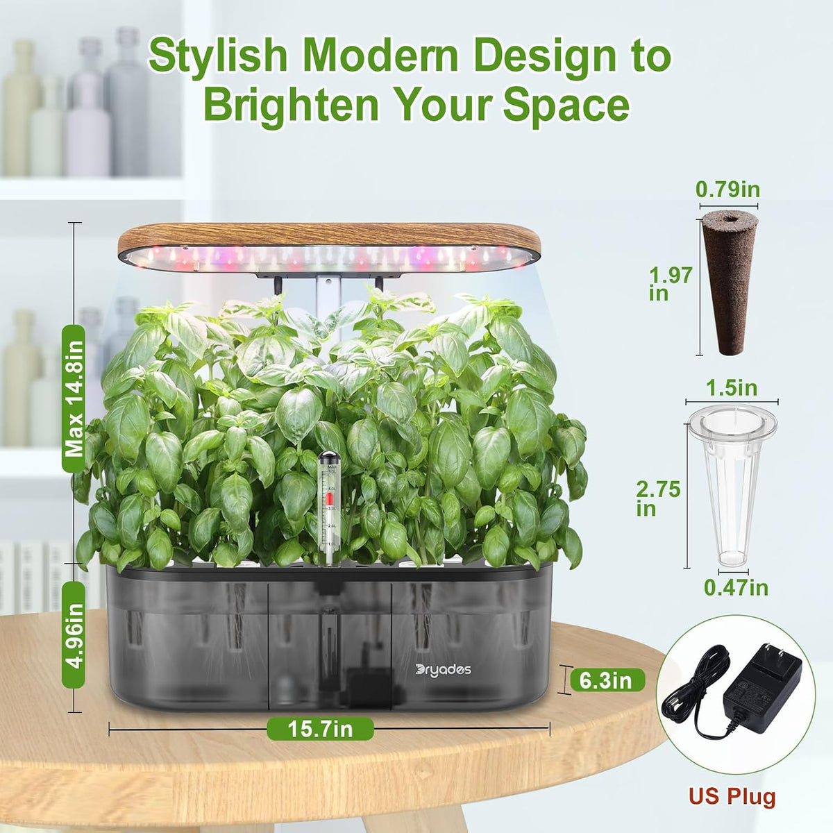 Hydroponics Growing System Indoor Garden: 12 Pods Hydroponic Planter