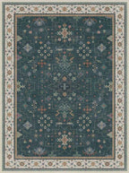 Dark Green Oushak 3x4 Large Entryway Rug - Image 2