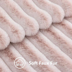 decorUhome Summer Cozy Faux Fur Throw Pillow Covers 20x20 Set of 2 Decorative - Image 3