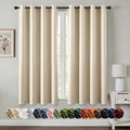 MIULEE Cream Beige Blackout Curtains by MIULEE