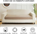 Couch Covers for 2 Cushion Sofa Pet Friendly Couch Cushion Covers Universal - Image 3