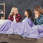 Buryeah 6 Pcs Flannel Throw Blanket Bulk 50 x 60 in Sleepover Blanket Outdoor - Image 5