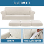 H.VERSAILTEX 4 Piece Stretch Sofa Covers - Image 6