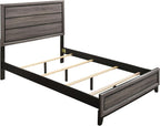 Coaster Watson Queen Panel Bed for Use with Box Spring, Grey Oak 212421Q
