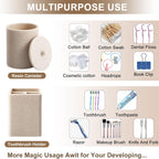 XLHOMO Resin Beige Bathroom Set, 6 Pcs Bath Decor and Accessories Sets