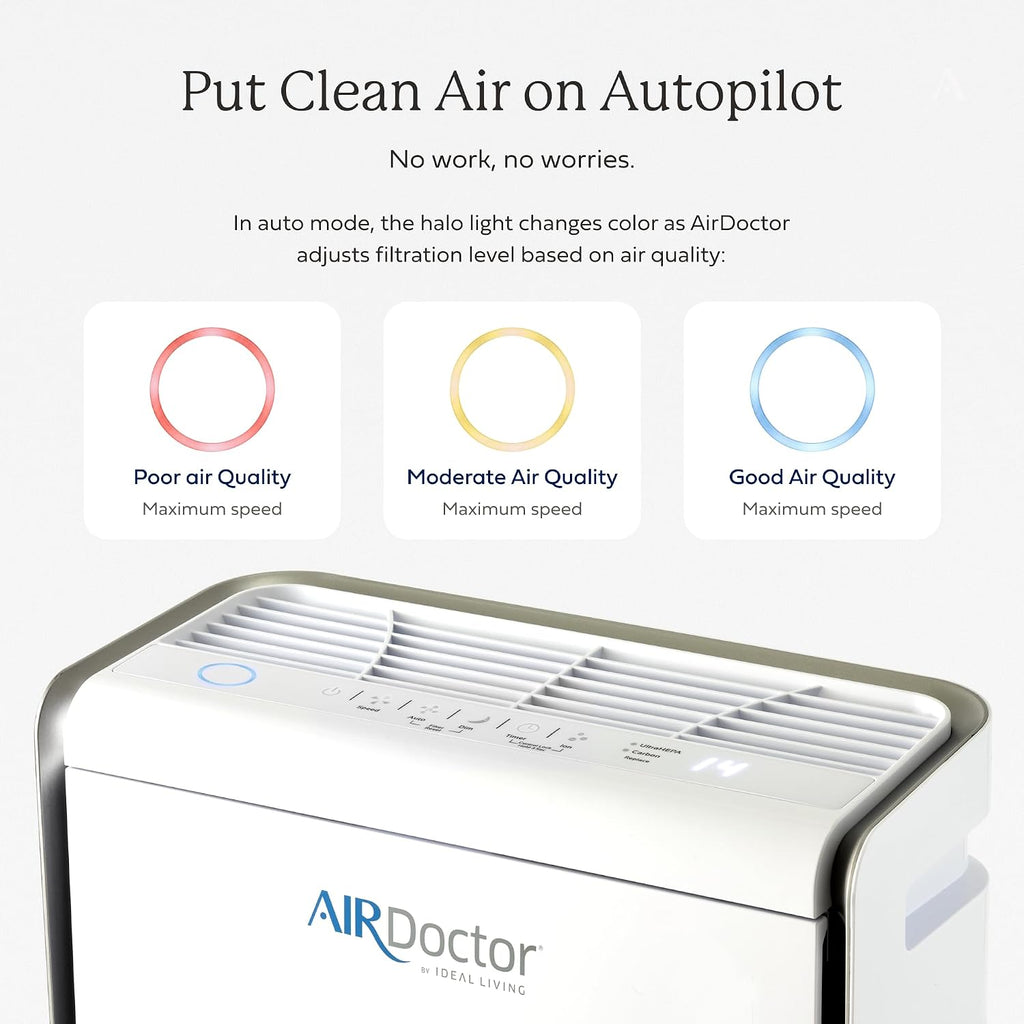 AIRDOCTOR 2000 Smart for Small & Medium Rooms and Bedrooms. 3 Stage Filtration with UltraHEPA