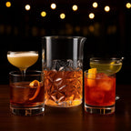 Cocktail Mixing Glass with Strainer Set, Bartender Gifts for Men