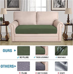 H.VERSAILTEX Super Stretch Individual Seat Cushion Covers Sofa Covers Couch - Image 2
