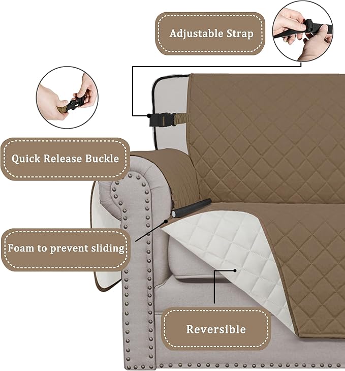 Easy-Going Reversible Chair Cover Washable Sofa Cover - Image 3