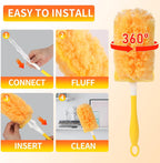 30 Count Duster Refill for Swiffer Duster with 1 Handle, Yellow