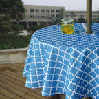 Melaluxe Outdoor Tablecloth with Umbrella Hole, 60x60 inch Square