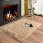 Soft Runner Rugs for Bedroom Hallways, 2 Packs 2x3 Beige Fluffy Shag Throw Area - Image 3