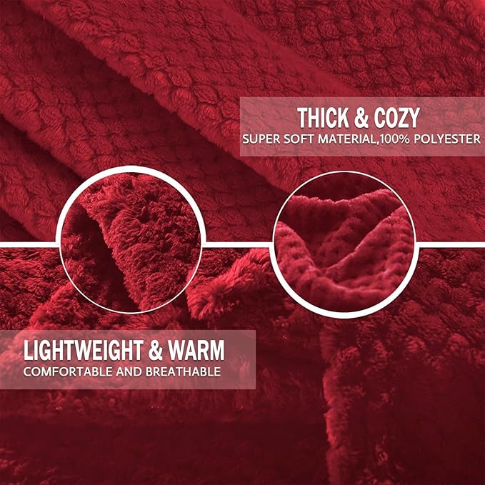 Exclusivo Mezcla Fleece Bed Blanket Queen Size, Super Soft and Warm Blankets - Image 7