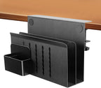 2 Tie Desk Side Storage Organizer,osseph Under Desk laptop holder