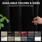 Joydeco Blackout Door Curtain for Doorway Privacy 90 Inches Long, Grommet - Image 7