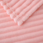 Light Pink Fleece Throw Blanket 50”×70” - Image 5
