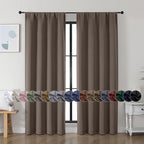 Simplebrand Ava Brown Blackout Curtains by Simplebrand
