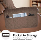 Easy-Going Oversized Recliner Chair Slipcover Reversible Sofa Cover Water - Image 3