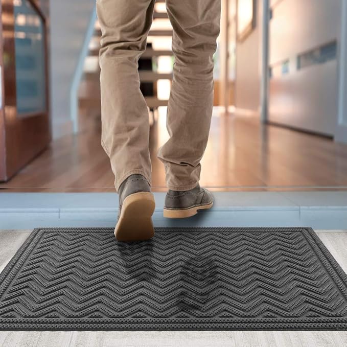 Mibao Front Door Mat, Dirt Trapper Welcome Mat - Image 5