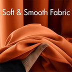 MIULEE Blackout Curtains Room Darkening Thermal Insulated Fall Drapes Solid - Image 3