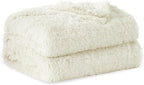 Bedsure GentleSoft Fluffy Cream Blankets Queen Size - Image 8