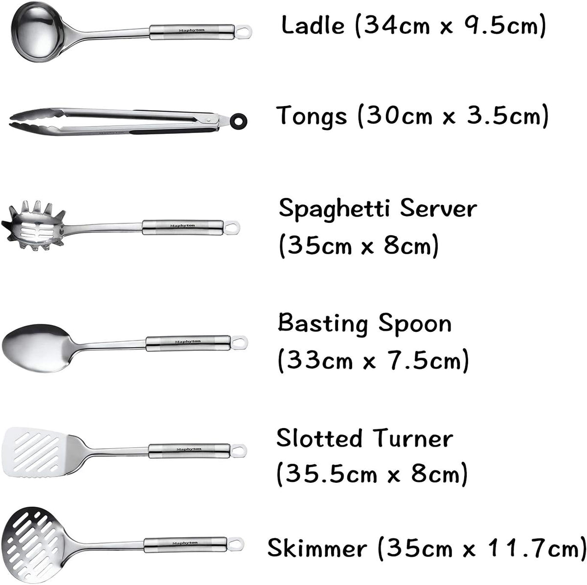 Cooking Utensils Set, 11PCS Stainless Steel Kitchen Tool Set