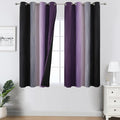 Estelar Textiler Black and Purple Ombre Blackout Curtains 54 Inch Length 2 by ESTELARTEXTILER