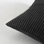Fancy Homi 2 Packs Black Samll Decorative Throw Pillow Covers 12x12 Inch - Image 5