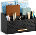 Desk Organizer with Drawer, Countertop Bill Mail Organizer and File Storage