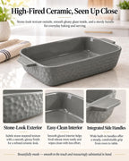 Casserole Dishes for Oven, Ceramic Baking Dish Set of 3