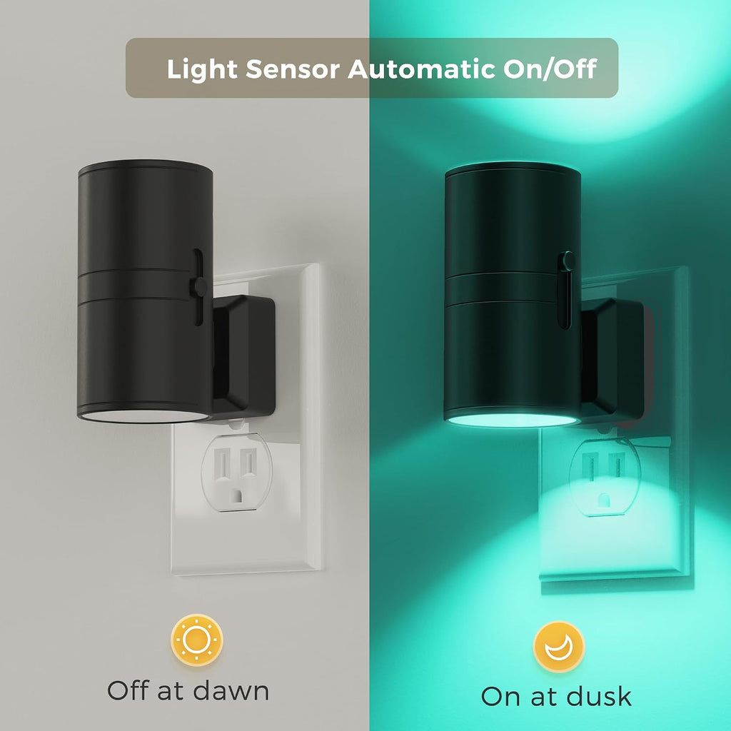 L LOHAS LED Night Light, Remote Control, RGB Color Changing, ON-Off, 1 Pack