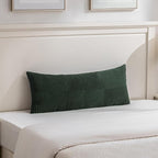Fancy Homi Set of 2 Dark Green Boho Long Lumbar Body Decorative Throw Pillow - Image 6