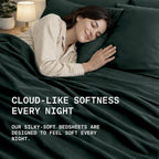 TRUE BAMBOO Sheets Set King Size - Silky Soft & Cooling - Dark Gray