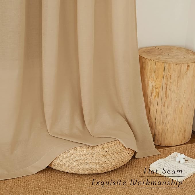 NICETOWN Thick Linen Burlap Curtains - Image 7