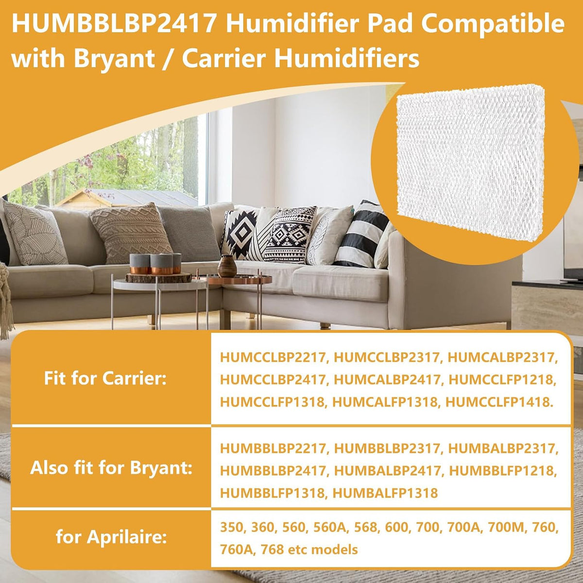 P110-3545#35 Humidifier Water Panel for Carrier and Bryant (2 Pack)