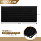 Yimobra Front Door Mat Outdoor Indoor Entrance, 100% Waterproof All-Season All - Image 2