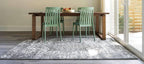 Unique Loom Richmond Collection Area Rug - Medallion (2' x 3' 1" Rectangle, Dark Gray/ Ivory)