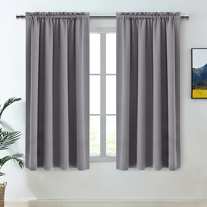DWCN Blackout Curtains Thermal Insulated Energy Saving Bedroom and Kitchen by DWCN