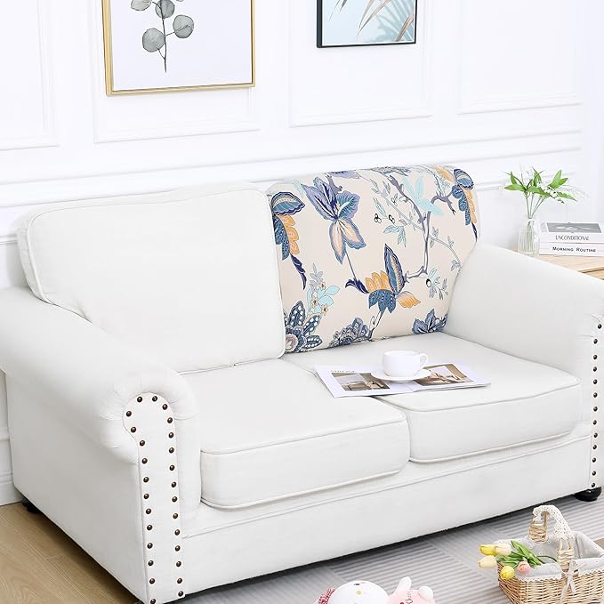 Smiry Printed Couch Cushion Covers, Stretch Soft Couch Covers - Image 5