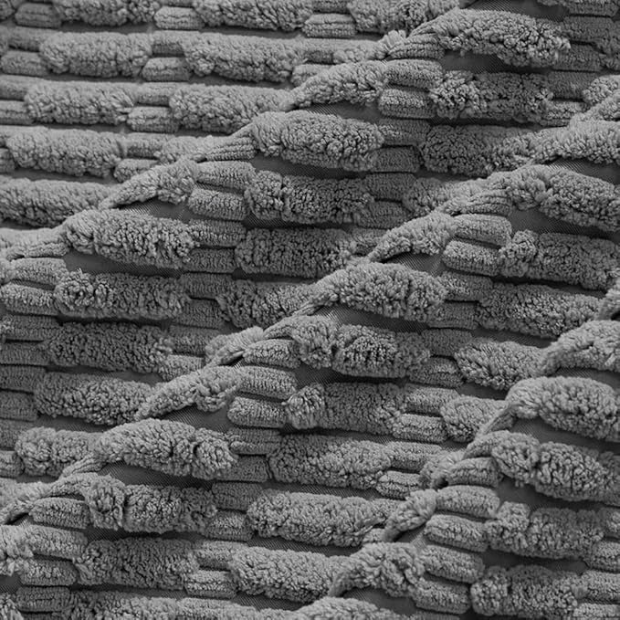 Fancy Homi 4 Packs Dark Grey Decorative Throw Pillow Covers 22x22 Inch - Image 5