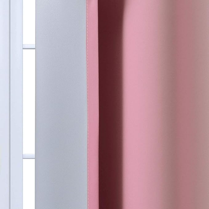 Yakamok 63 Inch Length Ombre Curtains, Thermal Insulated Grommet Window Drapes - Image 7
