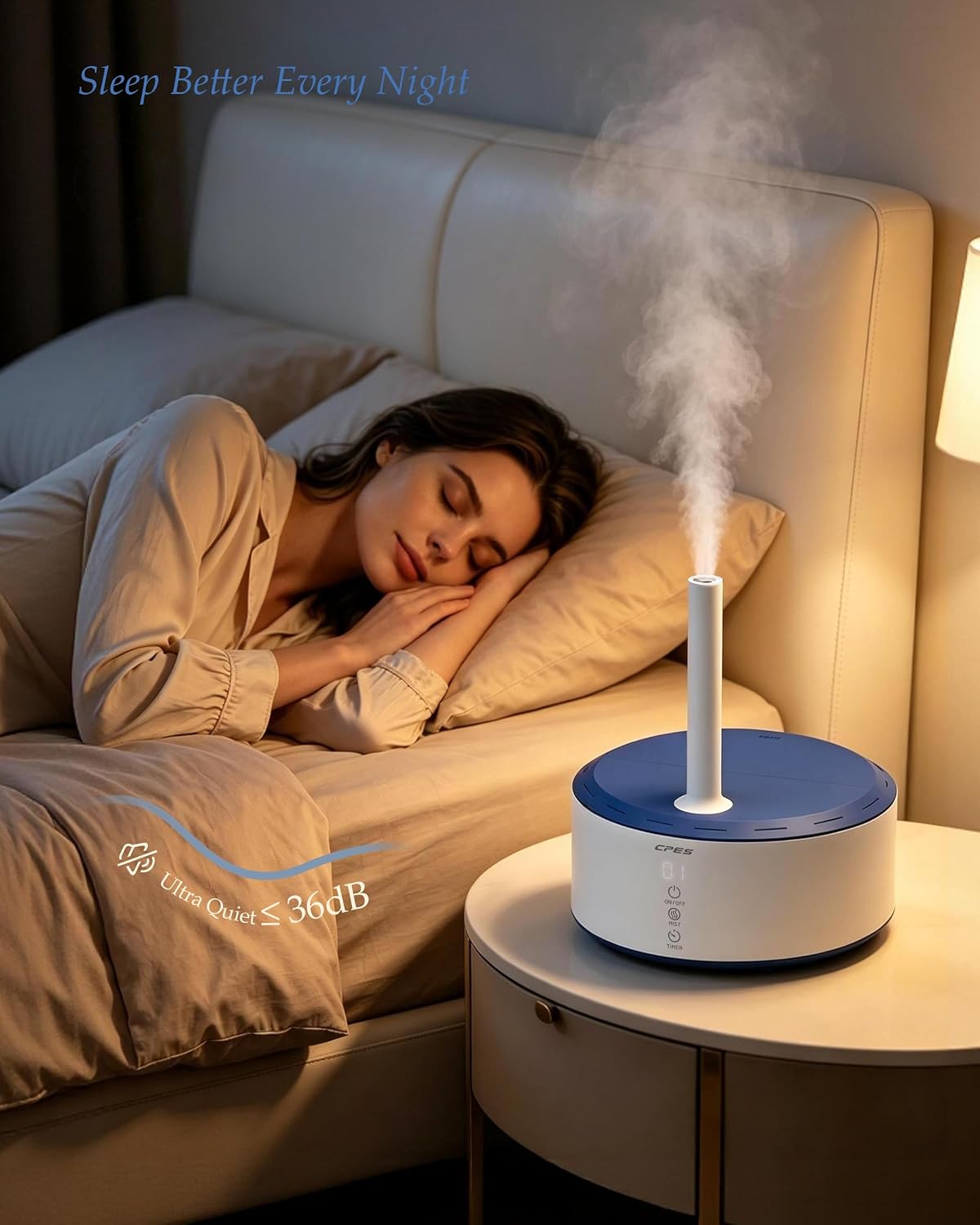 C10 4.2L Humidifier for Bedroom, Top Fill, Integrated leak-proof design