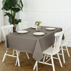 Romanstile Waterproof Vinyl Tablecloth Rectangle, 60 x 102 Inch, Brown
